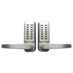 Keypad Lock, Double Side Digital Keypad - Silver